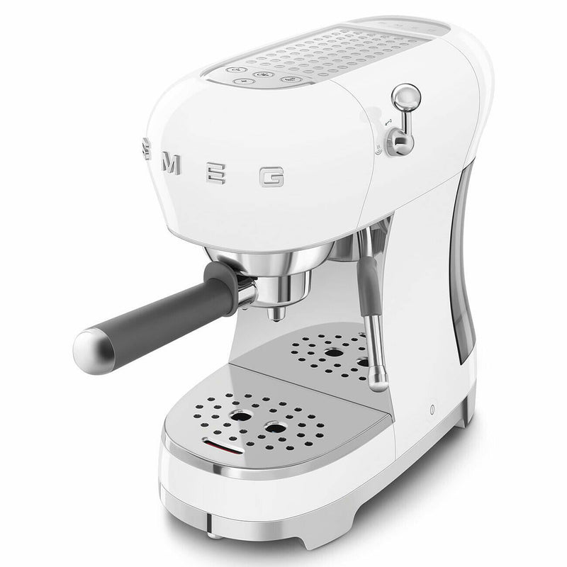 Smeg 50's Style machine espresso manuelle ECF02WHUS - Germain Larivière