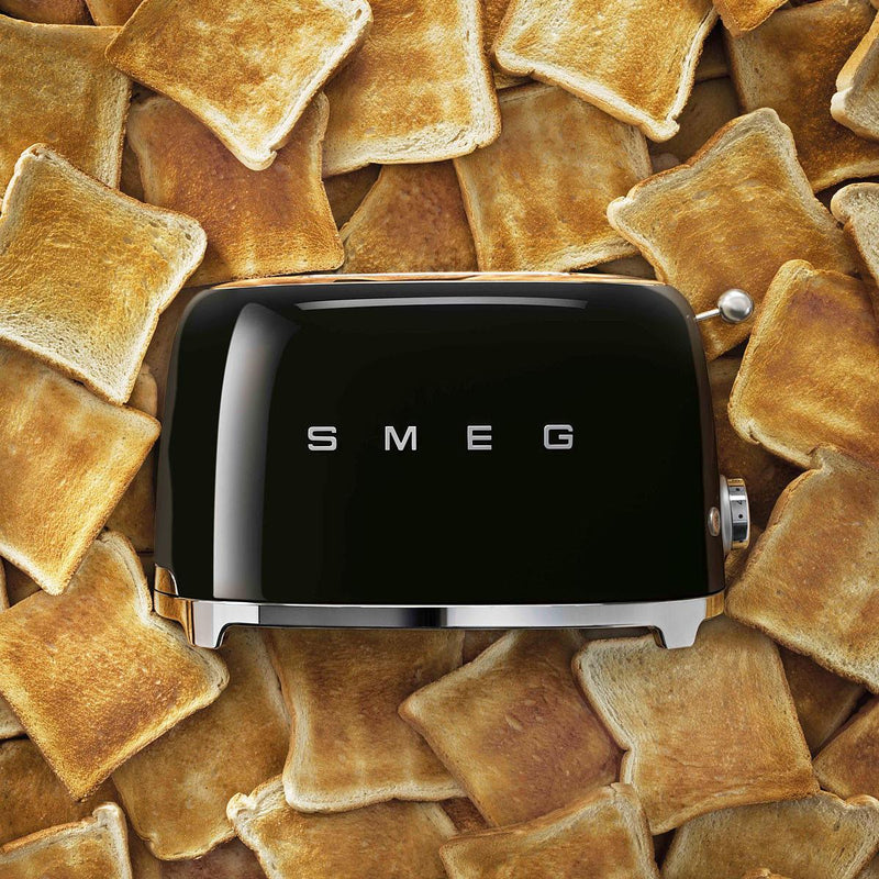 Smeg Grille - Pain à levier à 2 tranches TSF01BLUS - Germain Larivière