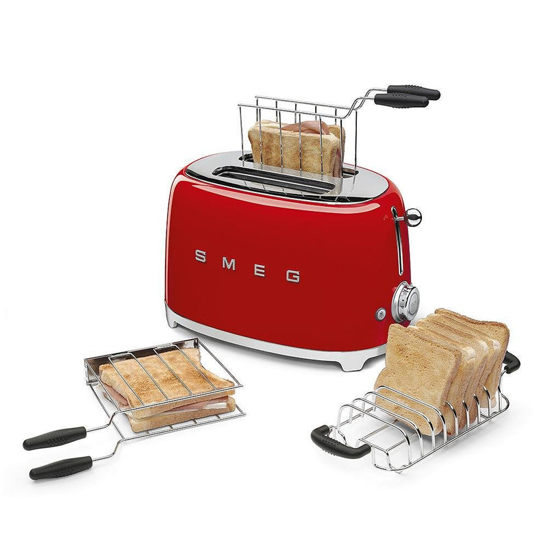 Smeg Grille - Pain à levier à 2 tranches TSF01RDUS - Germain Larivière