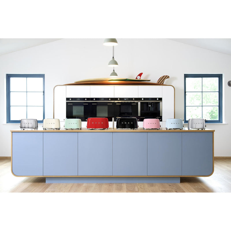 Smeg Grille - Pain à levier à 4 tranches TSF02BLUS - Germain Larivière