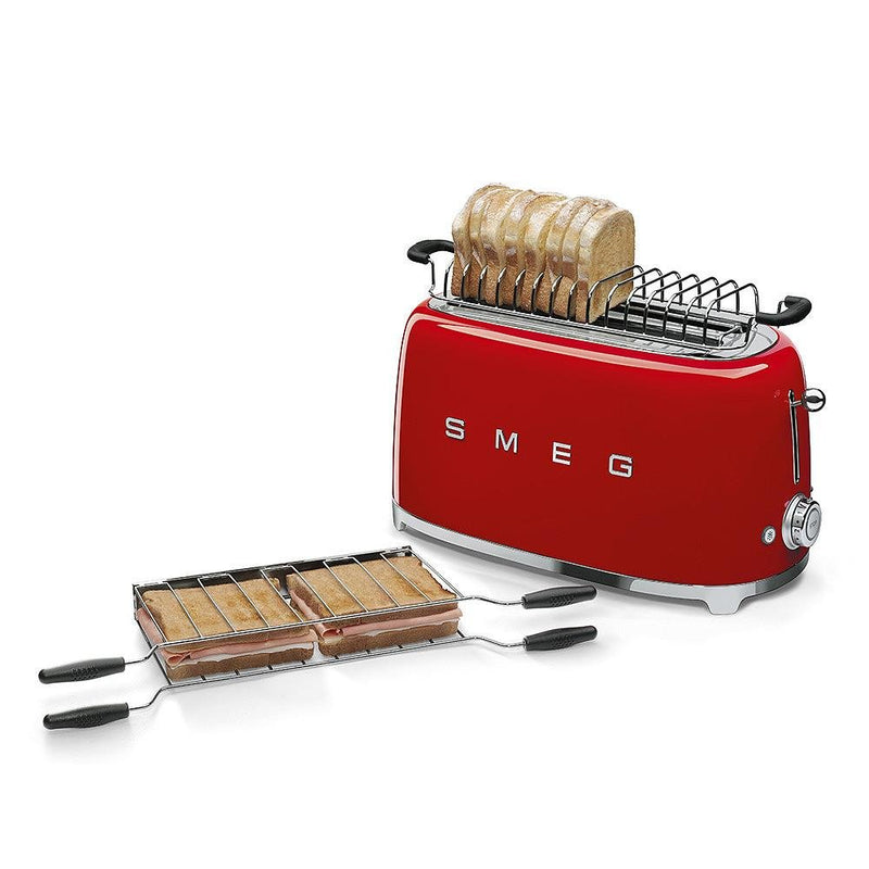 Smeg Grille - Pain à levier à 4 tranches TSF02RDUS - Germain Larivière
