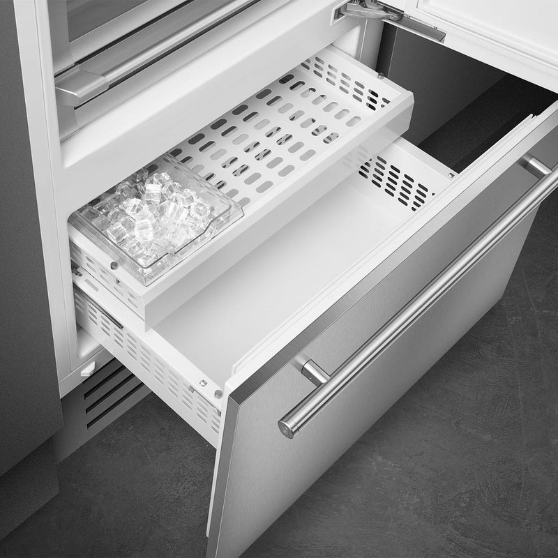 Smeg Réfrigérateur à congélateur inférieur de 36 pouces, 19,63 pi. cu. RBMU36RX - Germain Larivière