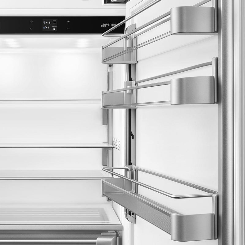 Smeg Réfrigérateur à congélateur inférieur intégré de 30 pouces, 15,54 pi. cu. RBMU30R - Germain Larivière
