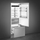 Smeg Réfrigérateur à congélateur inférieur intégré de 30 pouces, 15,54 pi. cu. RBMU30RX - Germain Larivière