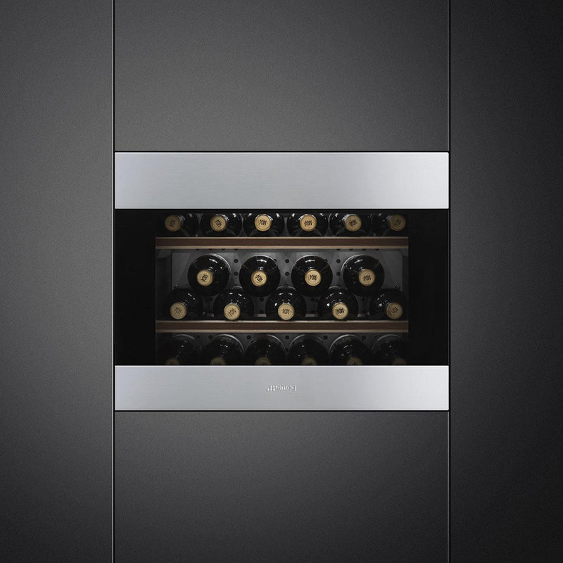 Smeg Refroidisseur à vin Classic de 18 bouteilles CVIU321X1 - Germain Larivière