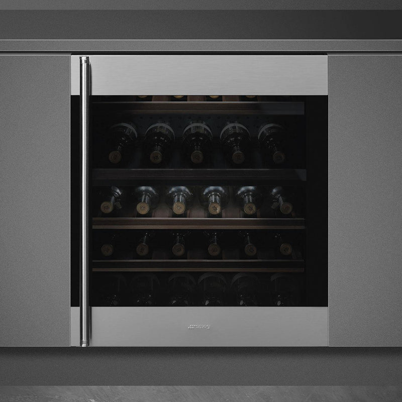 Smeg Refroidisseur à vin Classic de 38 bouteilles CVIU338RX1 - Germain Larivière