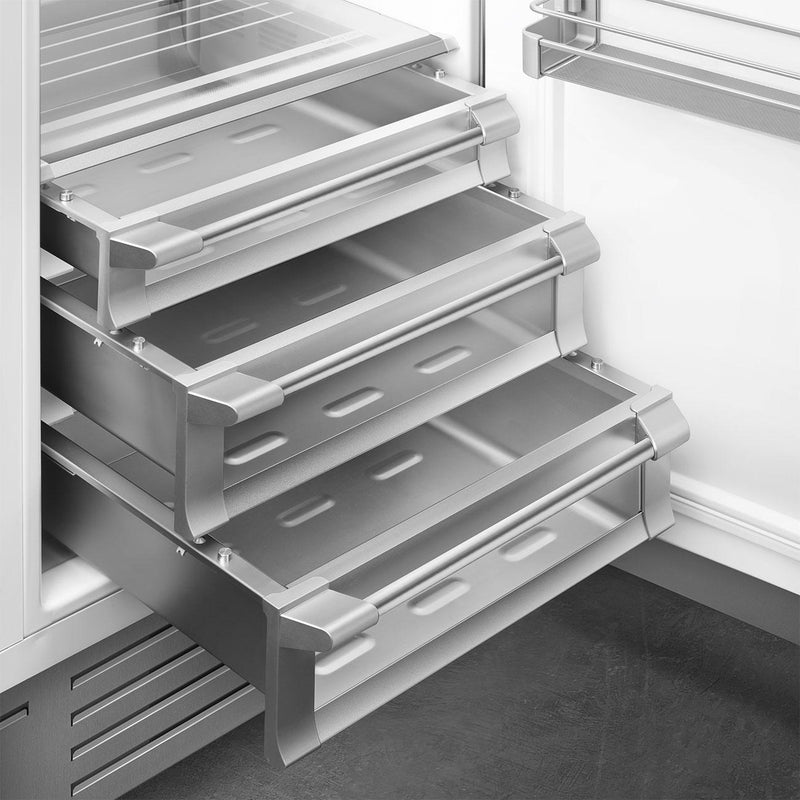 Smeg Tout réfrigérateur intégré de 30 pouces, 17,45 pi. cu. RSDU30R - Germain Larivière