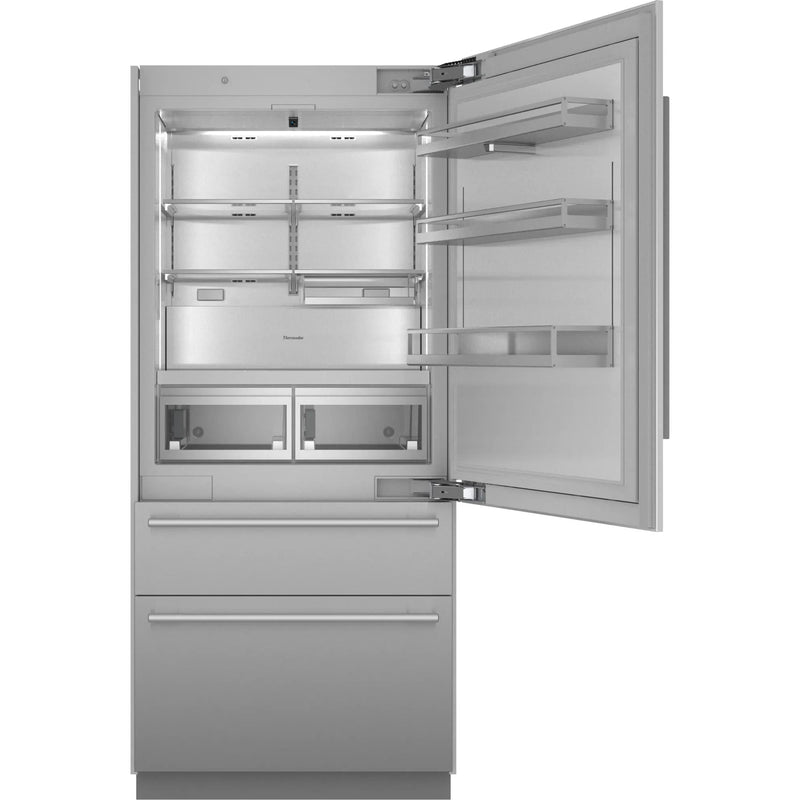 Thermador Réfrigérateur intégré à congélateur inférieur de 36 pouces, 19 pi. cu. avec Home Connect T36BB110SS - Germain Larivière