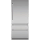 Thermador Réfrigérateur intégré à congélateur inférieur de 36 pouces, 19 pi. cu. avec Home Connect T36BB120SS - Germain Larivière