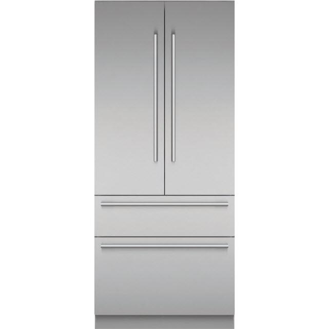 Thermador Réfrigérateur quatre portes avec porte à deux battants intégré de 36 pouces, 18,9 pi. cu. avec Home Connect T36BT110NS - Germain Larivière