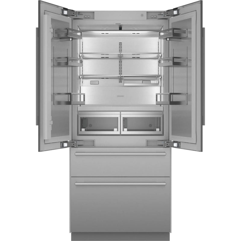 Thermador Réfrigérateur quatre portes avec porte à deux battants intégré de 36 pouces, 18,9 pi. cu. avec Home Connect T36BT120NS - Germain Larivière