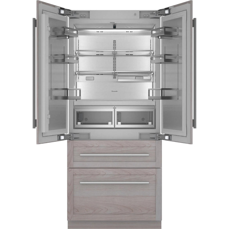 Thermador Réfrigérateur quatre portes avec porte à deux battants intégré de 36 pouces, 18,9 pi. cu. avec Home Connect T36IT100NP - Germain Larivière