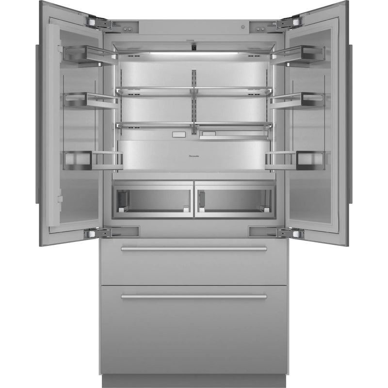 Thermador Réfrigérateur quatre portes avec porte à deux battants intégré de 42 pouces, 23,1 pi. cu. avec Home Connect T42BT110NS - Germain Larivière