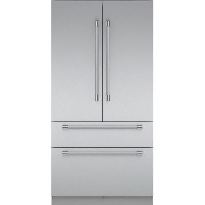 Thermador Réfrigérateur quatre portes avec porte à deux battants intégré de 42 pouces, 23,1 pi. cu. avec Home Connect T42BT120NS - Germain Larivière