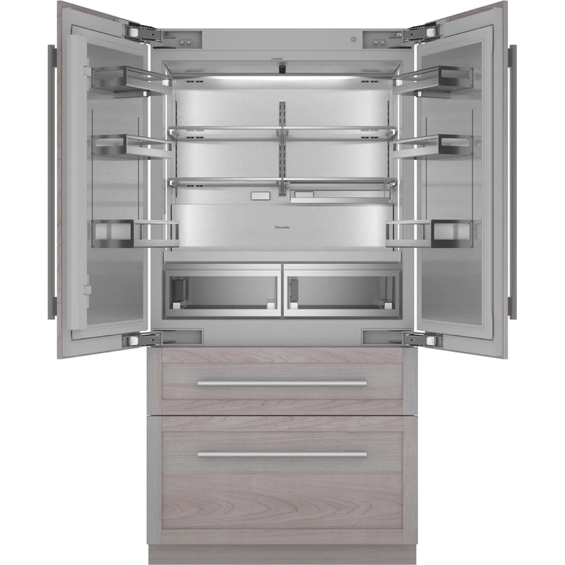 Thermador Réfrigérateur quatre portes avec porte à deux battants intégré de 42 pouces, 23,1 pi. cu. avec Home Connect T42IT100NP - Germain Larivière