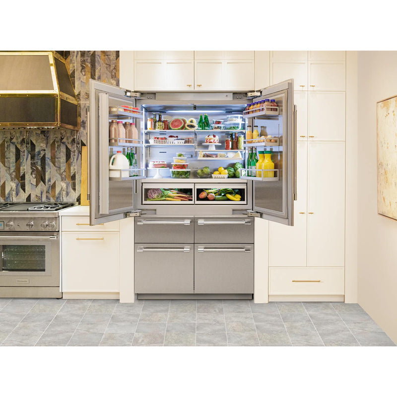 Thermador Réfrigérateur six portes avec porte à deux battants intégré de 48 pouces, 26,7 pi. cu. avec Home Connect T48BT120NS - Germain Larivière
