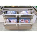 Thermador Réfrigérateur six portes avec porte à deux battants intégré de 48 pouces, 26,7 pi. cu. avec Home Connect T48BT120NS - Germain Larivière