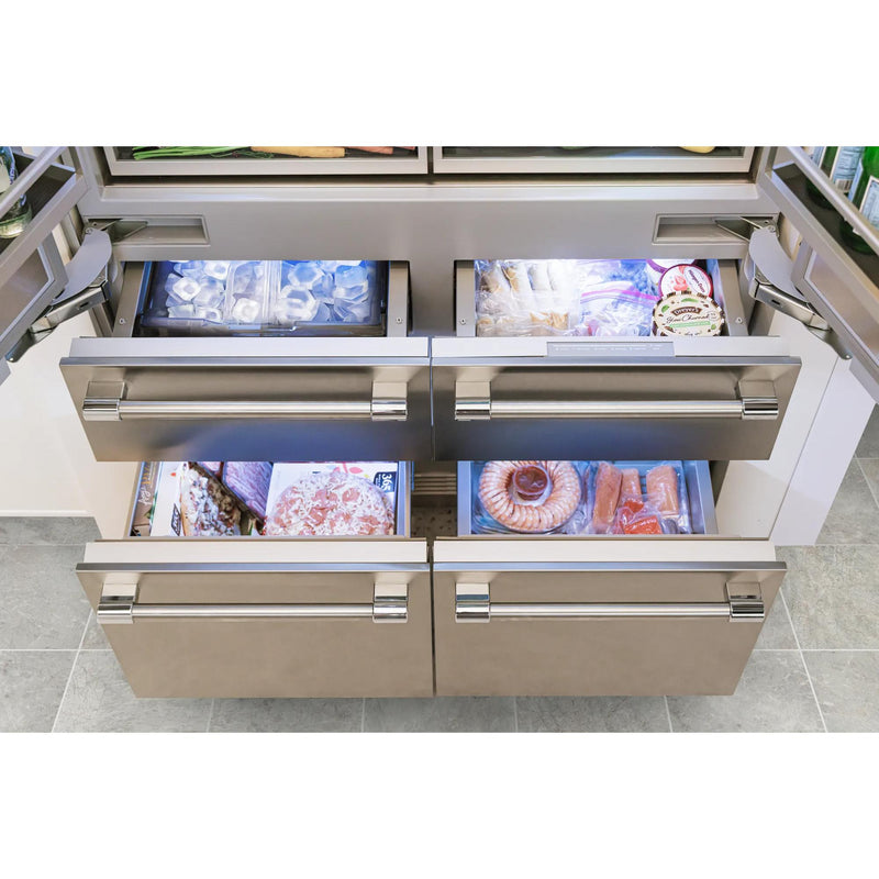 Thermador Réfrigérateur six portes avec porte à deux battants intégré de 48 pouces, 26,7 pi. cu. avec Home Connect T48IT100NP - Germain Larivière