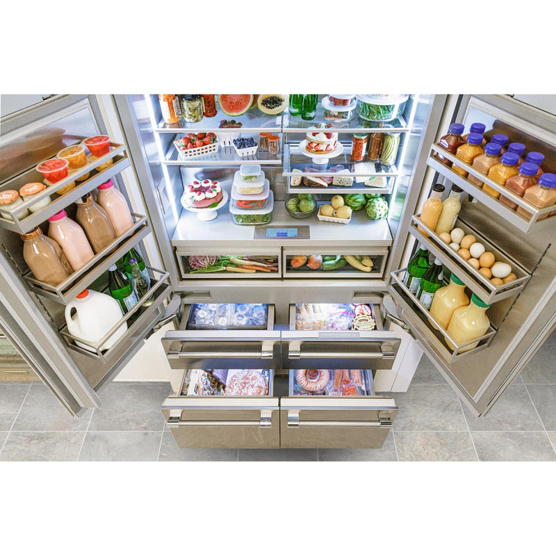 Thermador Réfrigérateur six portes avec porte à deux battants intégré de 48 pouces, 26,7 pi. cu. avec Home Connect T48IT100NP - Germain Larivière