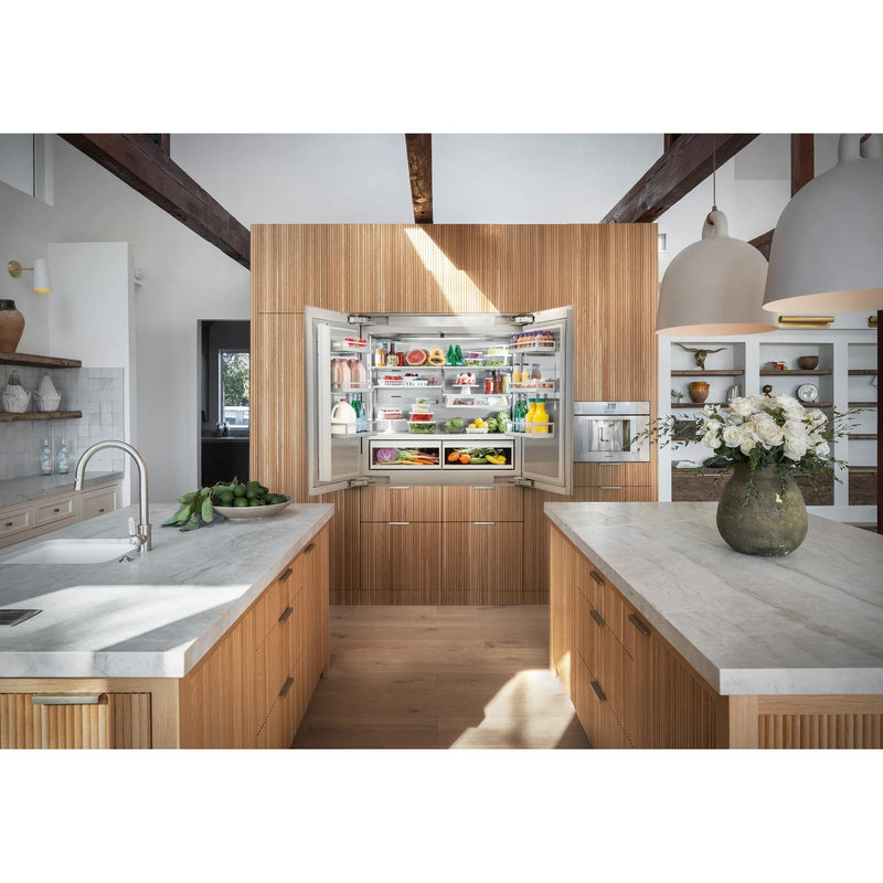 Thermador Réfrigérateur six portes avec porte à deux battants intégré de 48 pouces, 26,7 pi. cu. avec Home Connect T48IT100NP - Germain Larivière