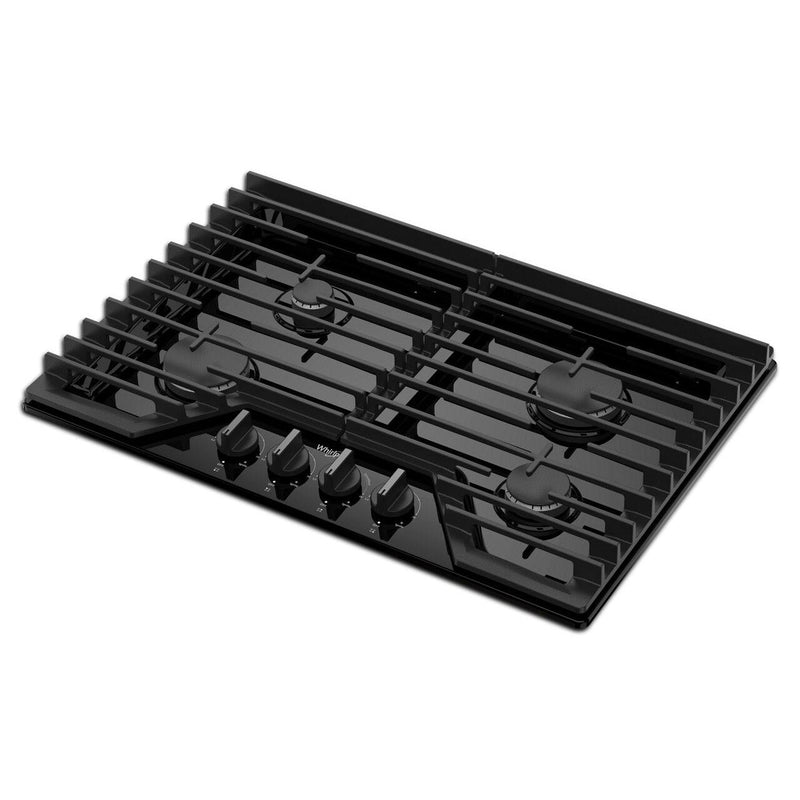 Whirlpool Cuisinière à gaz encastrable de 30 pouces avec grilles en fonte EZ - 2 - Lift™ WCGK5030PB - Germain Larivière