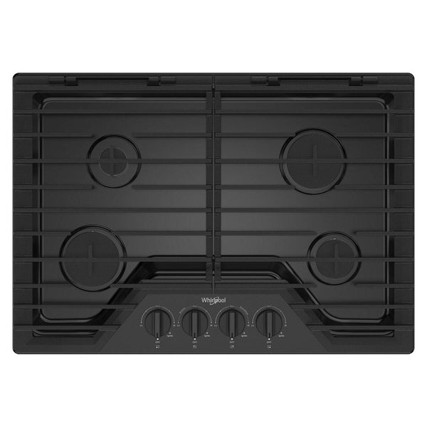 Whirlpool Cuisinière à gaz encastrable de 30 pouces avec grilles en fonte EZ - 2 - Lift™ WCGK5030PB - Germain Larivière