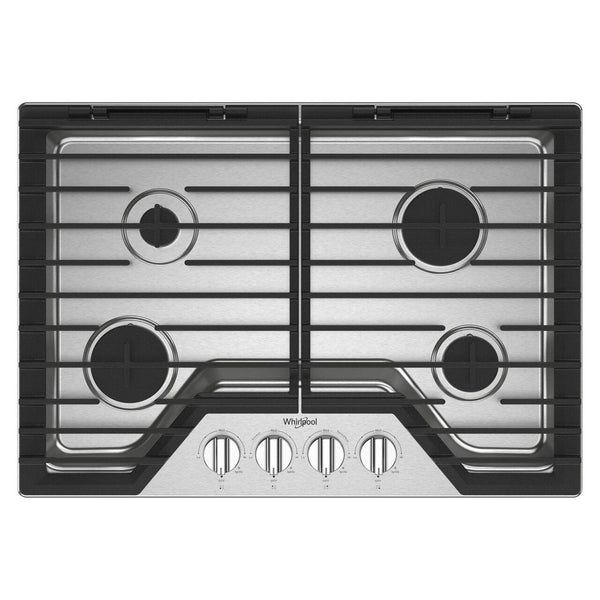 Whirlpool Cuisinière à gaz encastrable de 30 pouces avec grilles en fonte EZ - 2 - Lift™ WCGK5030PS - Germain Larivière