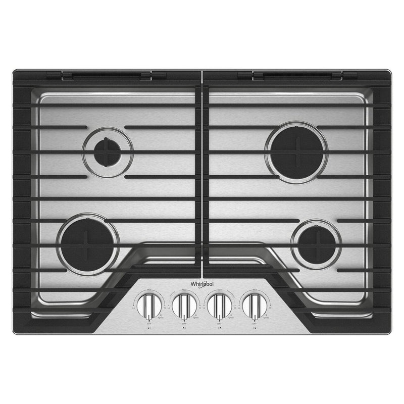 Whirlpool Cuisinière à gaz encastrable de 30 pouces avec grilles en fonte EZ - 2 - Lift™ WCGK5030PS - Germain Larivière