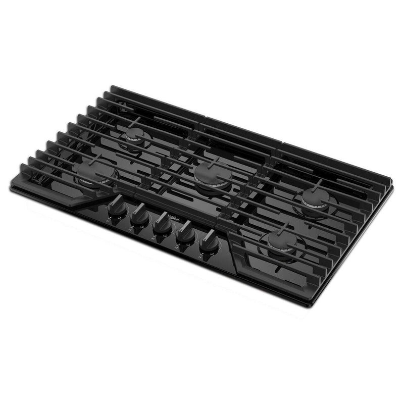 Whirlpool Cuisinière à gaz encastrable de 36 pouces avec grilles en fonte EZ - 2 - Lift™ WCGK5036PB - Germain Larivière