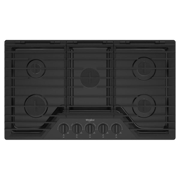 Whirlpool Cuisinière à gaz encastrable de 36 pouces avec grilles en fonte EZ - 2 - Lift™ WCGK5036PB - Germain Larivière