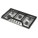 Whirlpool Cuisinière à gaz encastrable de 36 pouces avec grilles en fonte EZ - 2 - Lift™ WCGK5036PS - Germain Larivière