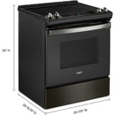Whirlpool Cuisinière amovible électrique de 30 po. avec technologie Frozen Bake™ YWEE515S0LV - Germain Larivière