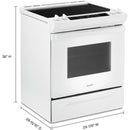 Whirlpool Cuisinière amovible électrique de 30 po. avec technologie Frozen Bake™ YWEE515S0LW - Germain Larivière