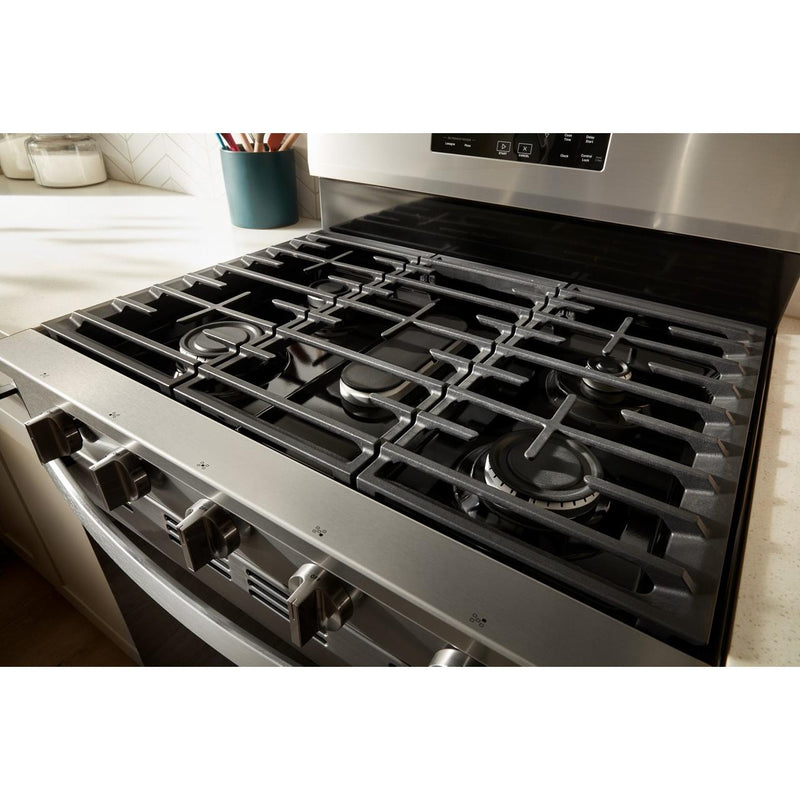 Whirlpool Cuisinière autonome à gaz de 30 pouces avec technologie Air Fry WFGS5030RV - Germain Larivière