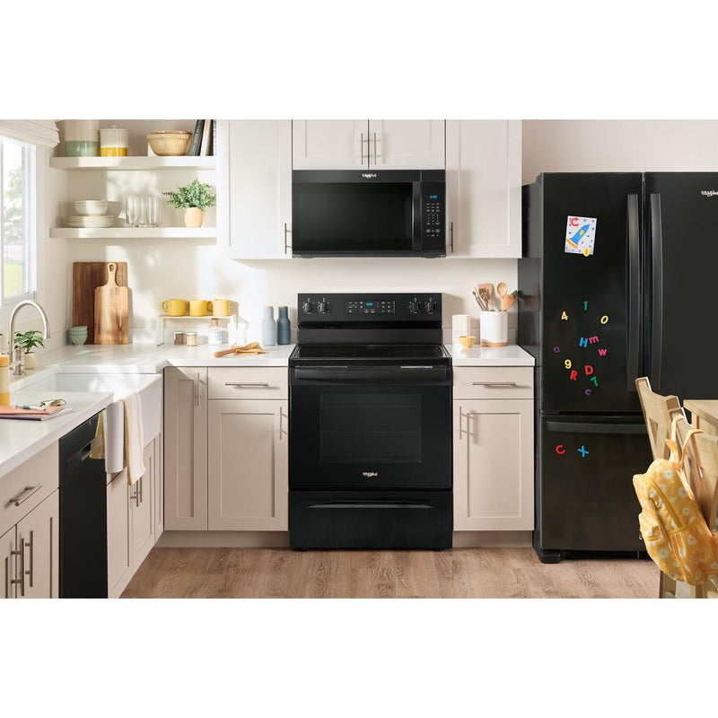 Whirlpool Four à micro - ondes à hotte intégrée de 30 pouces, 1,7 pi. cu. YWMMS3130RB - Germain Larivière