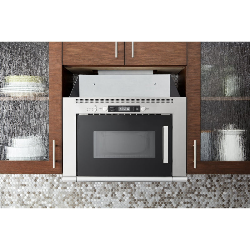 Whirlpool Four à micro - ondes combiné avec hotte de 24 po, 0,8 pi cu UMH50008HS VENTE FINALE - BOITE OUVERTE - Germain Larivière