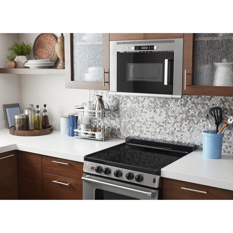 Whirlpool Four à micro - ondes combiné avec hotte de 24 po, 0,8 pi cu UMH50008HS VENTE FINALE - BOITE OUVERTE - Germain Larivière