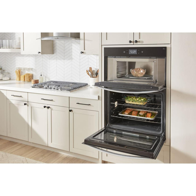 Whirlpool Four mural à micro - ondes combiné avec friture à air de 27 pouces, 4.3 pi cu WOEC7027PZ - Germain Larivière