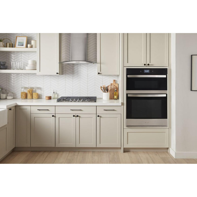 Whirlpool Four mural à micro - ondes combiné avec friture à air de 27 pouces, 4.3 pi cu WOEC7027PZ - Germain Larivière