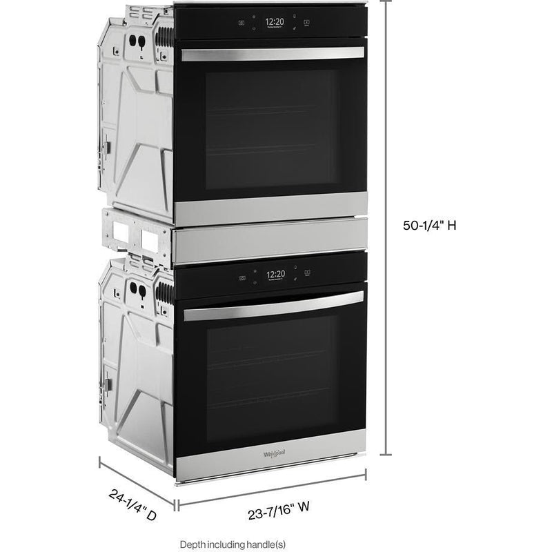 Whirlpool Four mural encastré double de 24 pouces, 5,8 pi. cu. avec technologie convection véritable WOD52ES4MZ - Germain Larivière