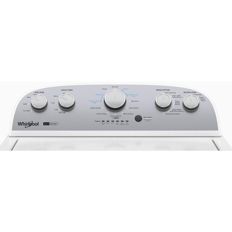 Whirlpool Laveuse à chargement vertical de 4,4 - 4,5 pi. cu. WTW4957PW - Germain Larivière
