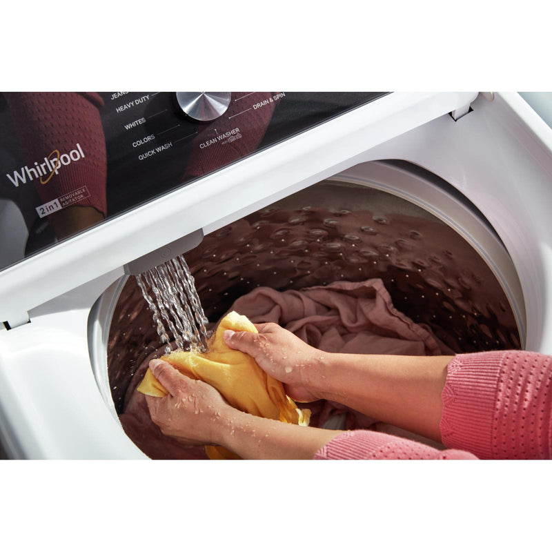 Whirlpool Laveuse à chargement vertical de 5,4 pi cu avec agitateur amovible WTW5057LW - Germain Larivière