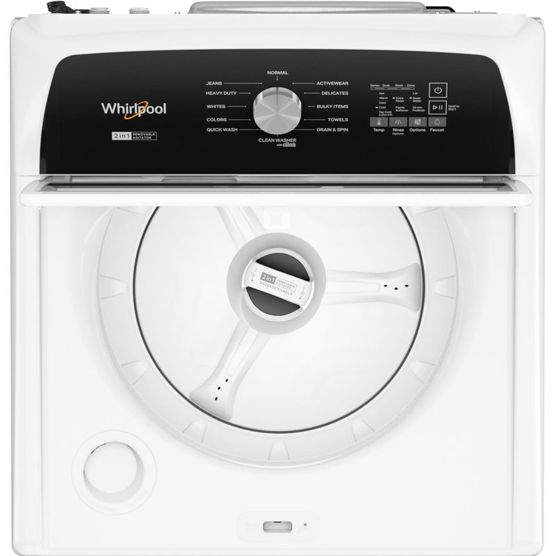 Whirlpool Laveuse à chargement vertical de 5,4 pi cu avec agitateur amovible WTW5057LW - Germain Larivière