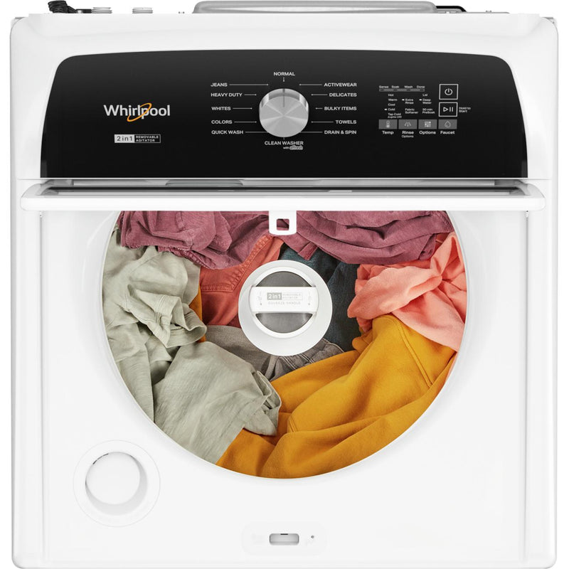 Whirlpool Laveuse à chargement vertical de 5,4 pi cu avec agitateur amovible WTW5057LW - Germain Larivière
