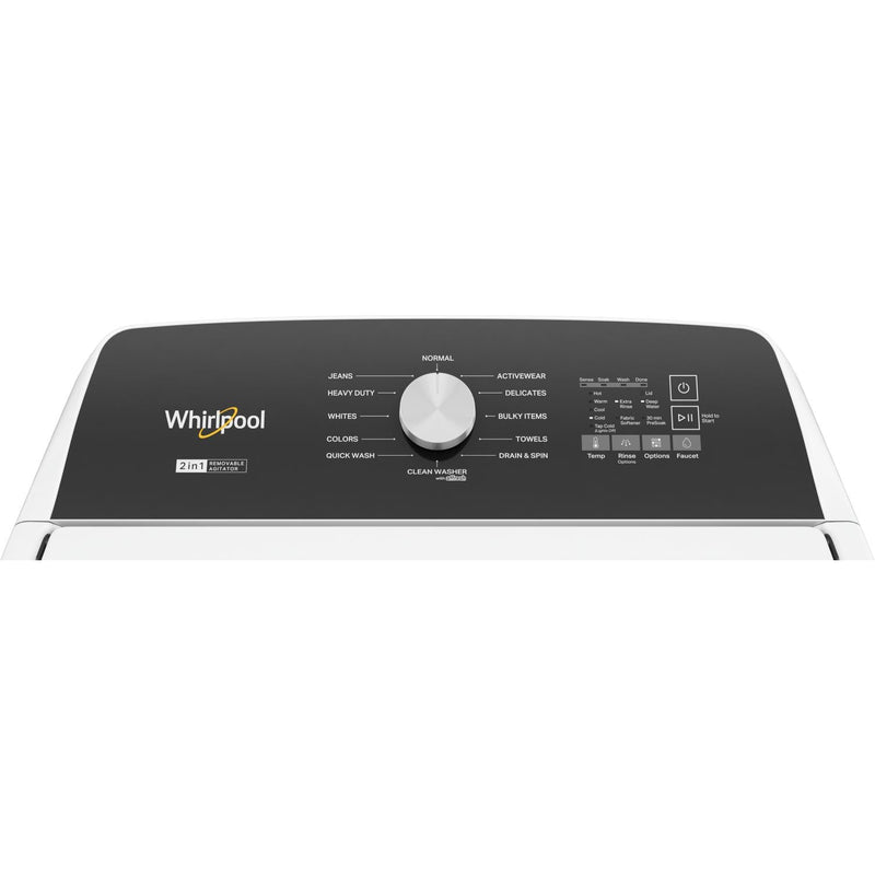 Whirlpool Laveuse à chargement vertical de 5,4 pi cu avec agitateur amovible WTW5057LW - Germain Larivière