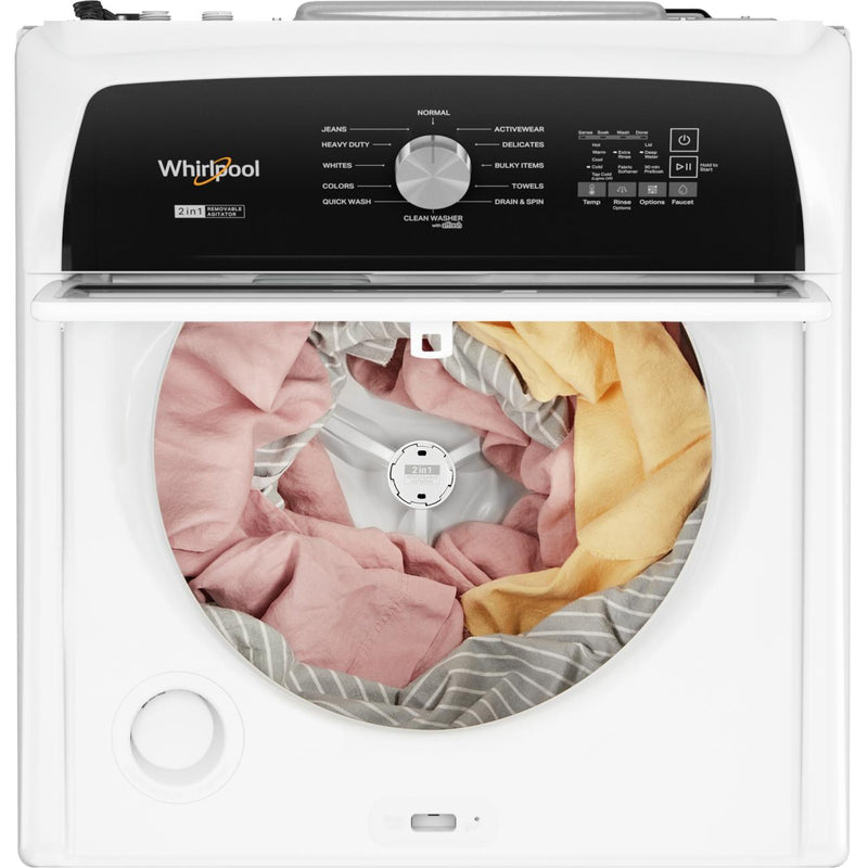 Whirlpool Laveuse à chargement vertical de 5,4 pi cu avec agitateur amovible WTW5057LW - Germain Larivière