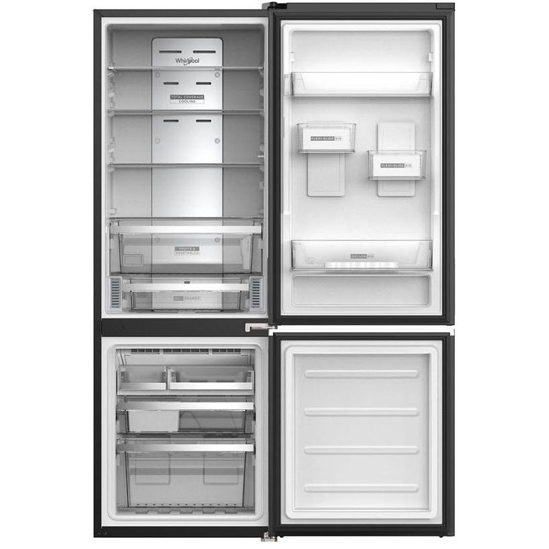 Whirlpool Réfrigérateur à congélateur inférieur amovible de 24 po., 12,7 pi.cu. avec bacs Flexi - Slide™ WRB533CZJB - Germain Larivière