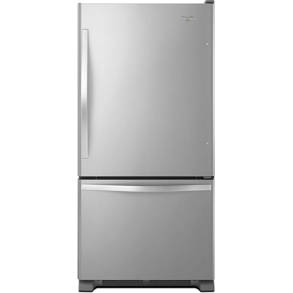 Whirlpool Réfrigérateur à congélateur inférieur de 33 po, 22 pi cu avec machine à glaçons WRB322DMBM - Germain Larivière