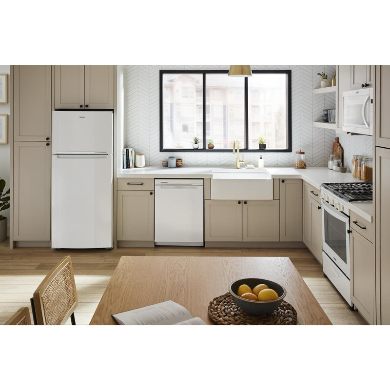 Whirlpool Réfrigérateur à congélateur supérieur amovible de 28 pouces, 16,6 pi. cu. WRTX5028PW - Germain Larivière
