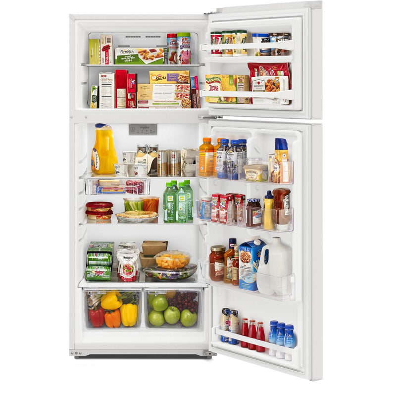Whirlpool Réfrigérateur à congélateur supérieur amovible de 28 pouces, 16,6 pi. cu. WRTX5028PW - Germain Larivière